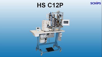SCHIPS HS C12P label printing ultrasonic cutting and attaching by sewing