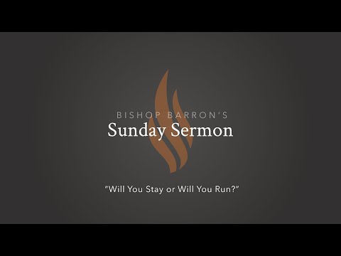 Will You Stay or Will You Run? — Bishop Barron’s Sunday Sermon