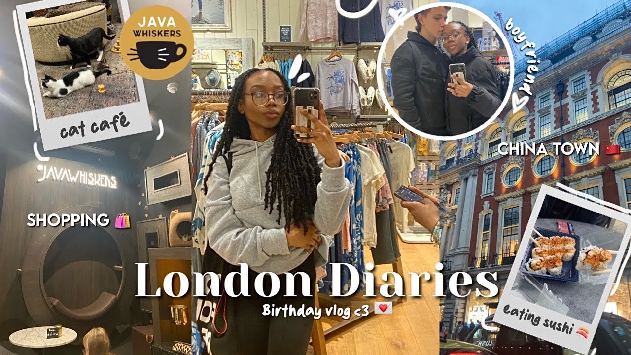 London birthday VLOG | cat cafe, eating sushi 🍣, shopping, china town + more