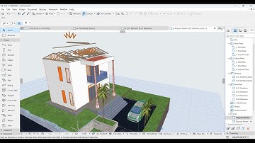 ArchiCAD 28 Class 3: Step-by-step 2 Storey Building Modelling #ArchiCAD