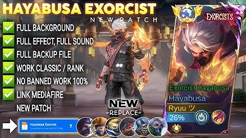 Script Skin Hayabusa Exorcist - Exorcist Hayabusa No Password | Full Effect Voice | Patch Terbaru