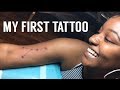getting my first tattoo