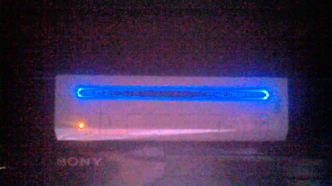 Weird blue blinking pattern on the Wii YouTube