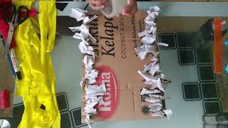 Praktek Membuat Keset (Pembelajaran Prakarya Kelas 7 Kerajinan Serat) di Masa Pandemi Covid-19