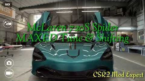 CSR2 McLaren 720S Spider (Season #90) MAXED Tune & Shifting