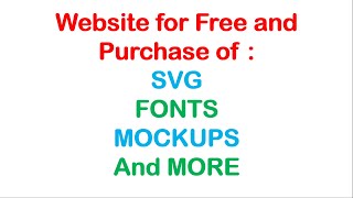 Website for Free and Purchase of SVG &amp; Fonts