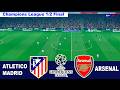 ATLETICO MADRID vs ARESENAL | UEFA Champions League 1/2 Final | Full Match Simulation pes 21