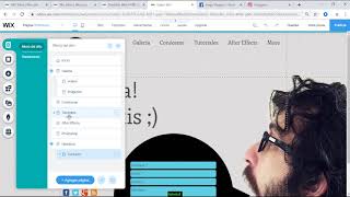 como CREAR MENÚS desplegables en WIX 2019