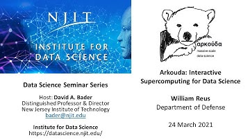 NJIT Data Science Seminar: William Reus, US Department of Defense