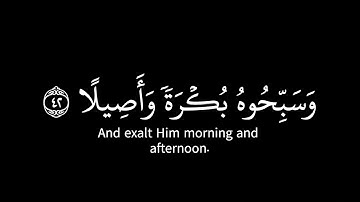 ياسر الدوسري | ماتيسر من سورة الأحزاب - قرآن شاشه سوداء