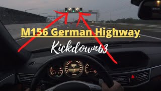 Mercedes E63 AMG 525HP - german highway 312kmh - acceleration - Kickdown63