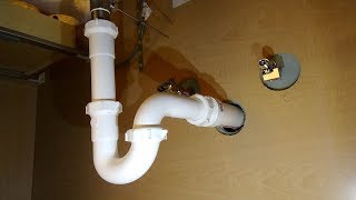 How to Plumb a Drain   Sink Drain Pipes