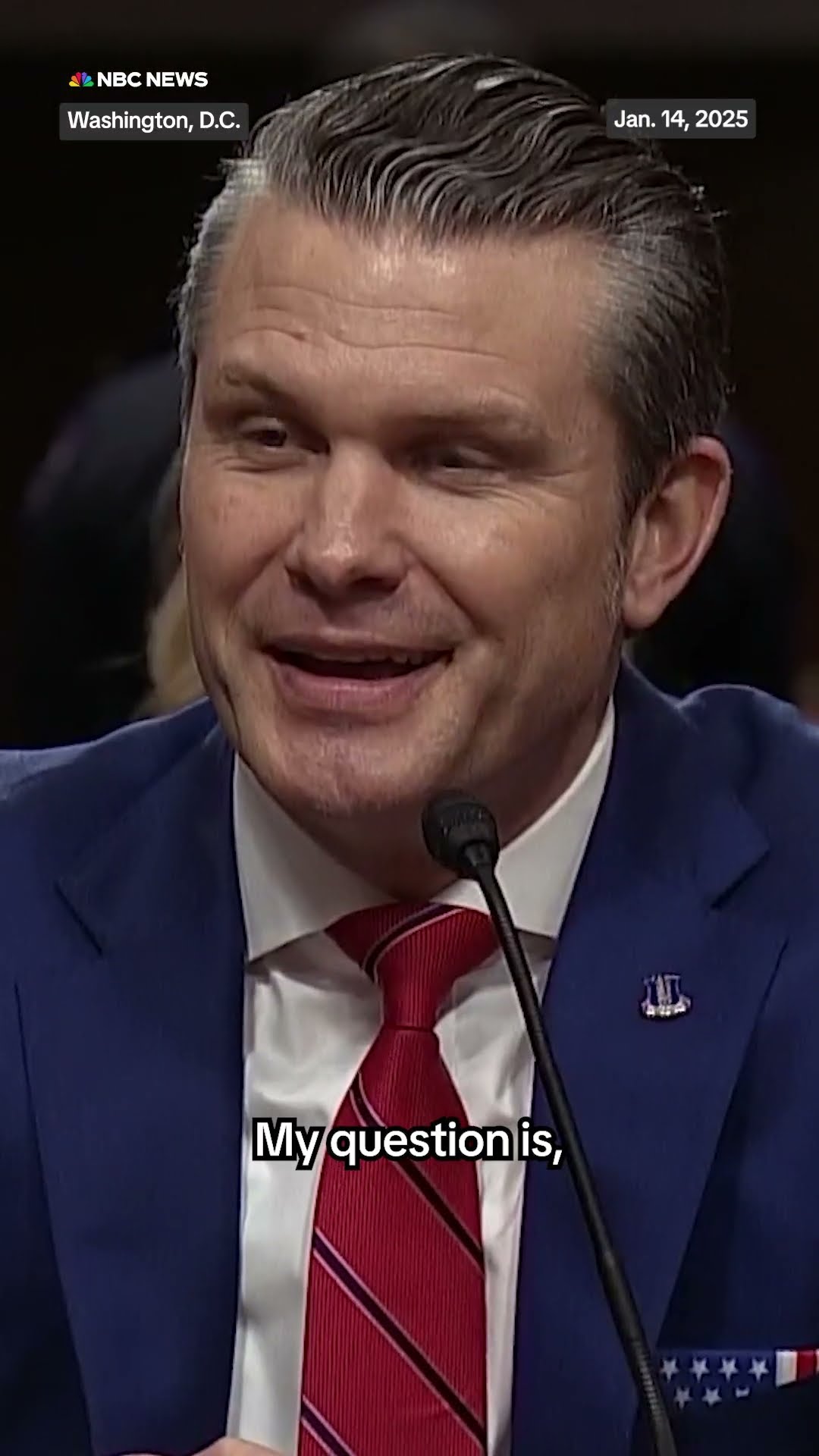Democratic senator asks Pete Hegseth if he'd use military force to seize Greenland