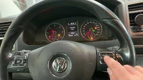 VW Transporter reset tyre pressure light
