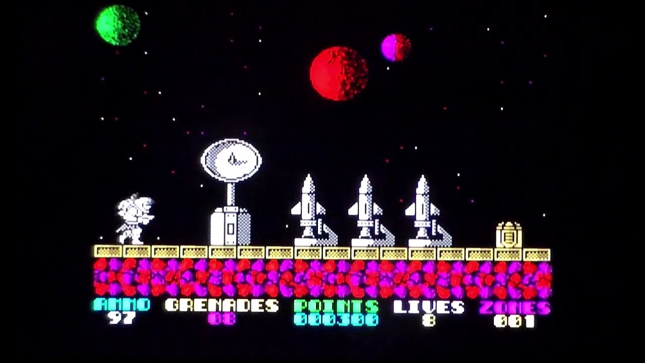 Exolon - ZX Spectrum Vs Commodore 64 - YouTube