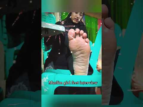 Feet Interview Hijab Girl