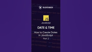 JavaScript Date(): How to Build a Date from Components #javascript  #webdevelopment #jstutorial