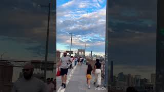 New York, Brooklyn Bridge View, America #america #newyork #brooklyn #evening #walking #shorts