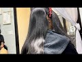 EASY! Method for Removing Yellow from Gray Hair | Salon Silk Press