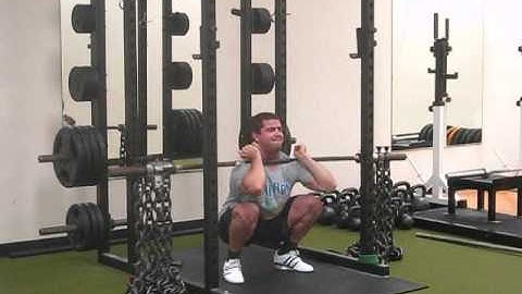 Chain Front Squats