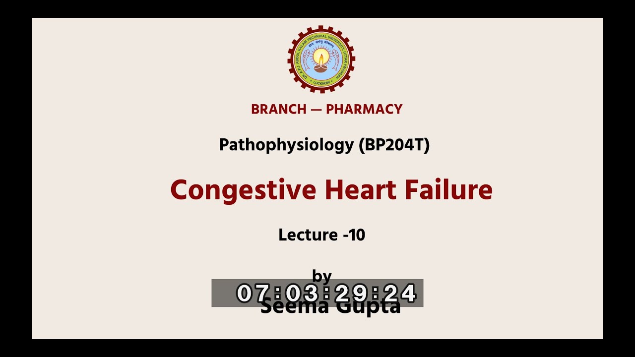 Pathophysiology | Congestive Heart Failure| AKTU Digital Education