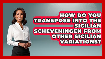 How Do You Transpose Into The Sicilian Scheveningen From Other Sicilian Variations?
