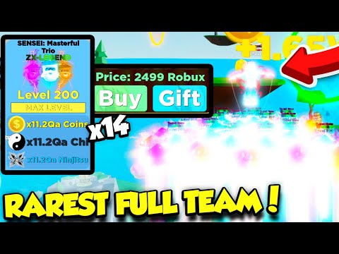 I Spent 35 000 Robux On A Full Team Of Z X Legends Pets In Ninja Legends So Op Roblox Youtube - xperia play verizon feature mlg official roblox turtle