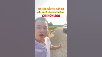 CƠ HỘI ĐẦU TƯ ĐẤY F0 - GẦN : KCN ĐẤT ĐỎ - CHỢ LỘC AN - QL 55 | NGHĨA BĐS BRVT