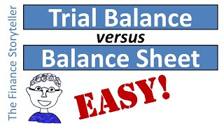 Trial balance vs balance sheet