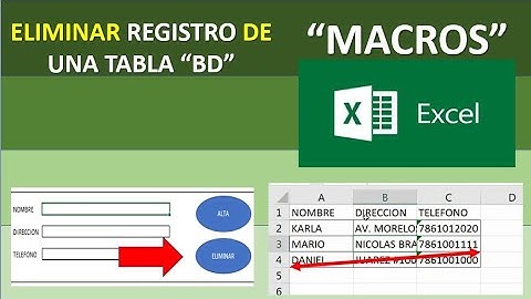 32.- Curso excel - Buscar y Eliminar Registros (filas) con Macros