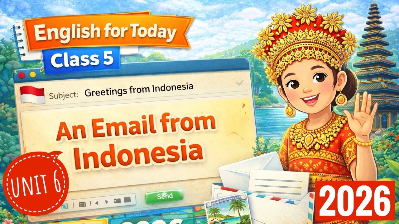 Class 5 I Englis for Today I Unit 6 I An Email from Indonesia I 2026 I Page - 30 - 34