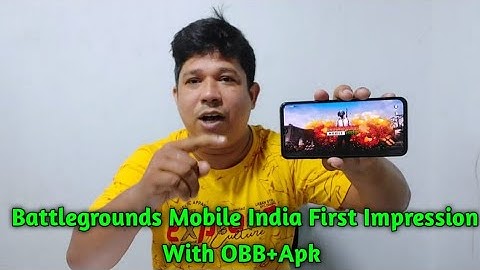 Battlegrounds Mobile India First Impression | Battlegrounds Mobile India OBB Download LINk