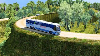 Volvo Bus on a Danger Road | B11r Volvo Bus