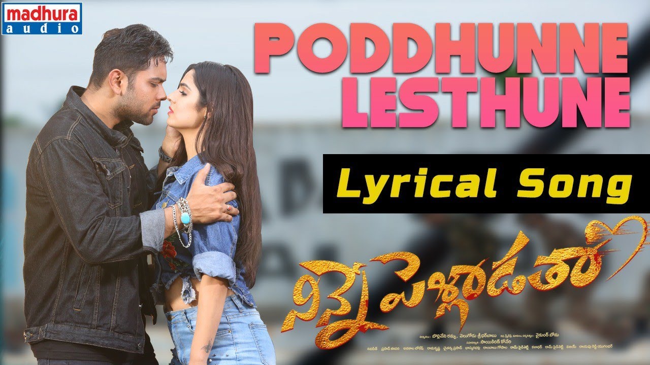 Poddhunne Lesthune Lyrical | Ninne Pelladatha Movie | Hema Chandra | Navaneeth | Madhura Audio