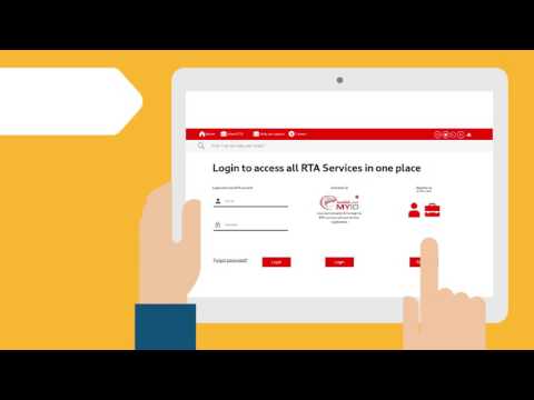 How to create an account to manage RTA online services www.rta.ae