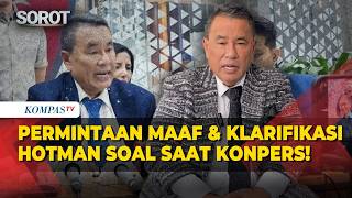 Apologizing! Hotman Clarifies Remarks at Former Jampidsus Case Press Conference, Deemed Demeaning...