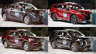 CRASH TEST 13 Midsize SUVs | Model Y, Highlanger, Wrangler, Palisade, Explorer, Atlas
