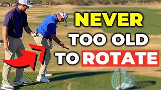 Modern Rotational Golf Swing For SENIOR GOLFERS (Never Too Old To Turn Safely!)