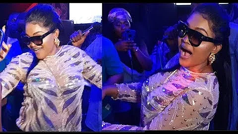 Mercy Aigbe Spray And Scatter The Dance Floor On Her Birthday As Bisi Ibidapo Storms In