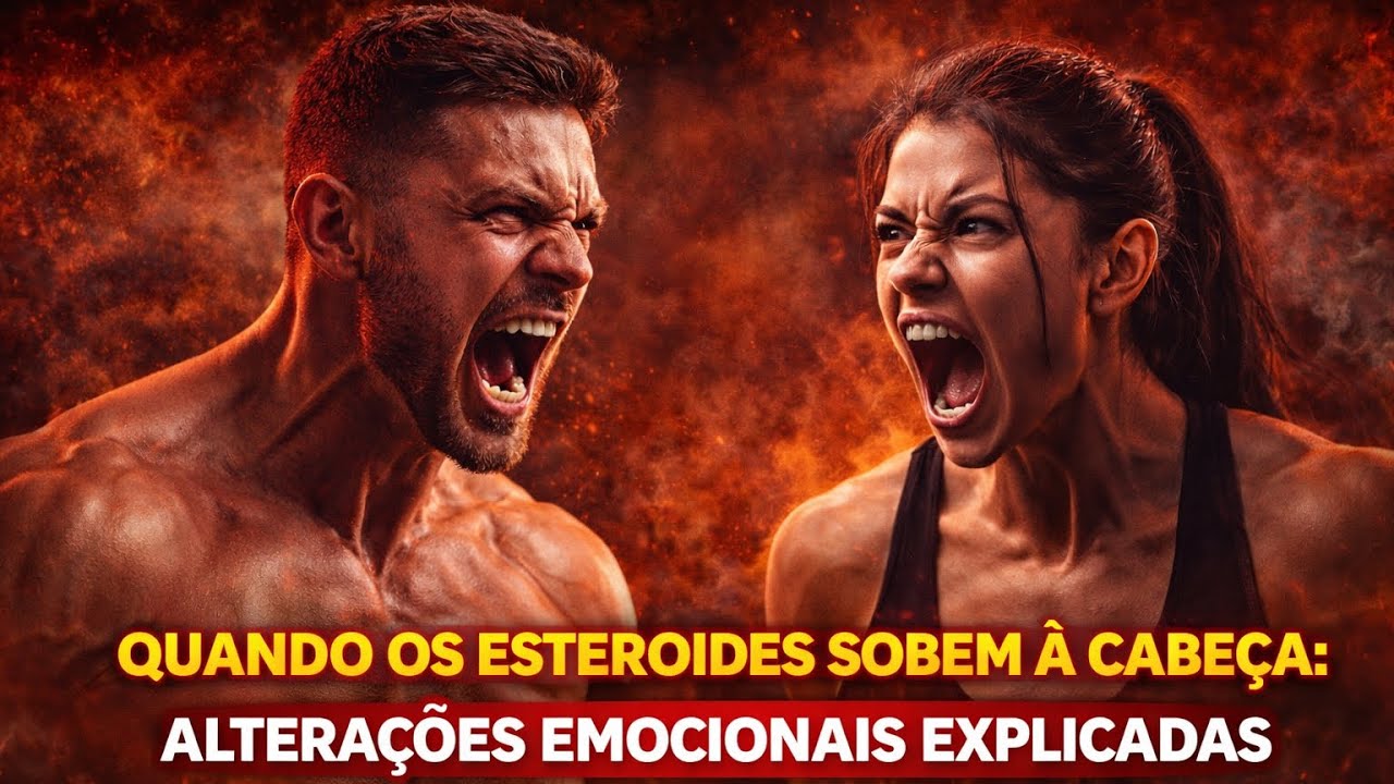 Quando os esteroides sobem à cabeça: alterações emocionais explicadas