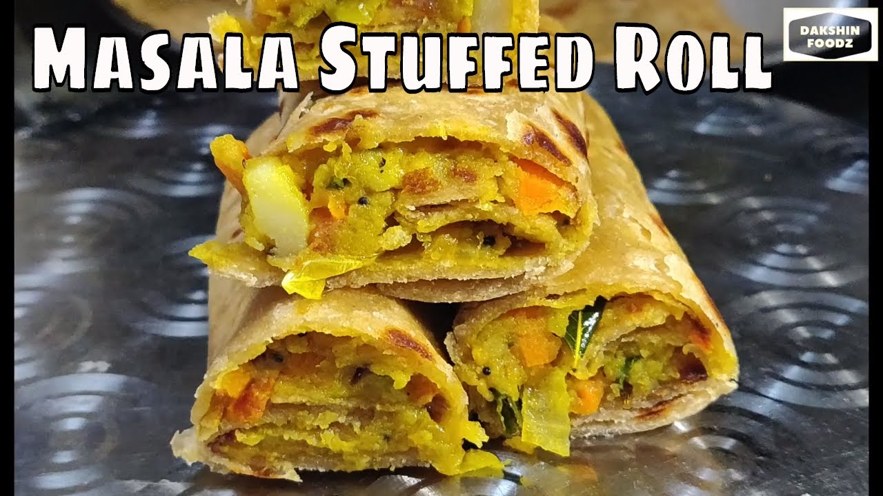 stuffed potato roll | stuffed potato chapati roll  #Dakshinfoods | Dakshin Food  - Tamil