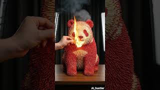 buring match art🔥 #trending #viral #shorts #ai #art