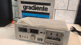 VENDIDO Tape deck Gradiente CD-2800 ligando (precisa de reparo) A venda no Olx e ML 