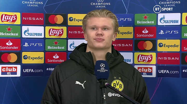 "You sleeping lonely tonight?" Seriously awkward Erling Haaland interview after Brugge 0-3 Dortmund