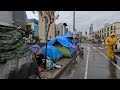 Discover las homelessness crisis unfiltered rainy day tour of skid row 4k