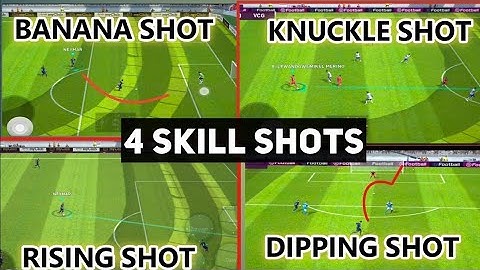 How to perform curl/curve shot| PES 2021 Mobile | How to take knuckle shot - Long Range Shooting