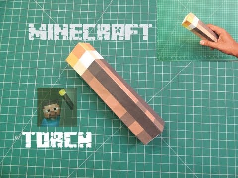 Fonkelnieuw Hoe maak je een Real Life Minecraft Torch met papier Gemakkelijk ER-02
