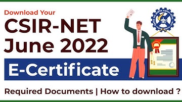 csir net june 2022 e certificate | How to get JRF e certificate | Documents required|MadChem Classes