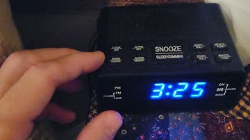 HOW TO CHANGE THE TIME ON A DIGITAL ALARM CLOCK