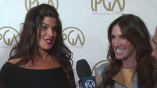 Robbie Brenner and Rachel Winter, Dallas Buyers Club Producers, on the PGA Red Carpet with ShayCarl